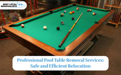 Why Hiring Experts for Pool Table Removal Saves Time and Effort